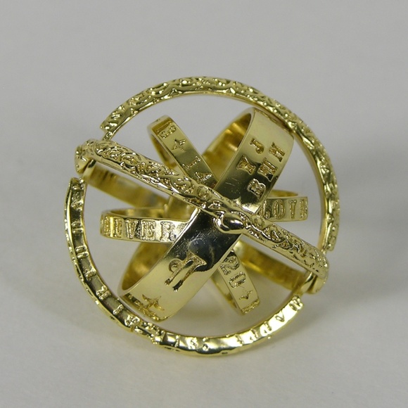 Love Is Real Couture Jewelry Astronomical Articulating Armillary